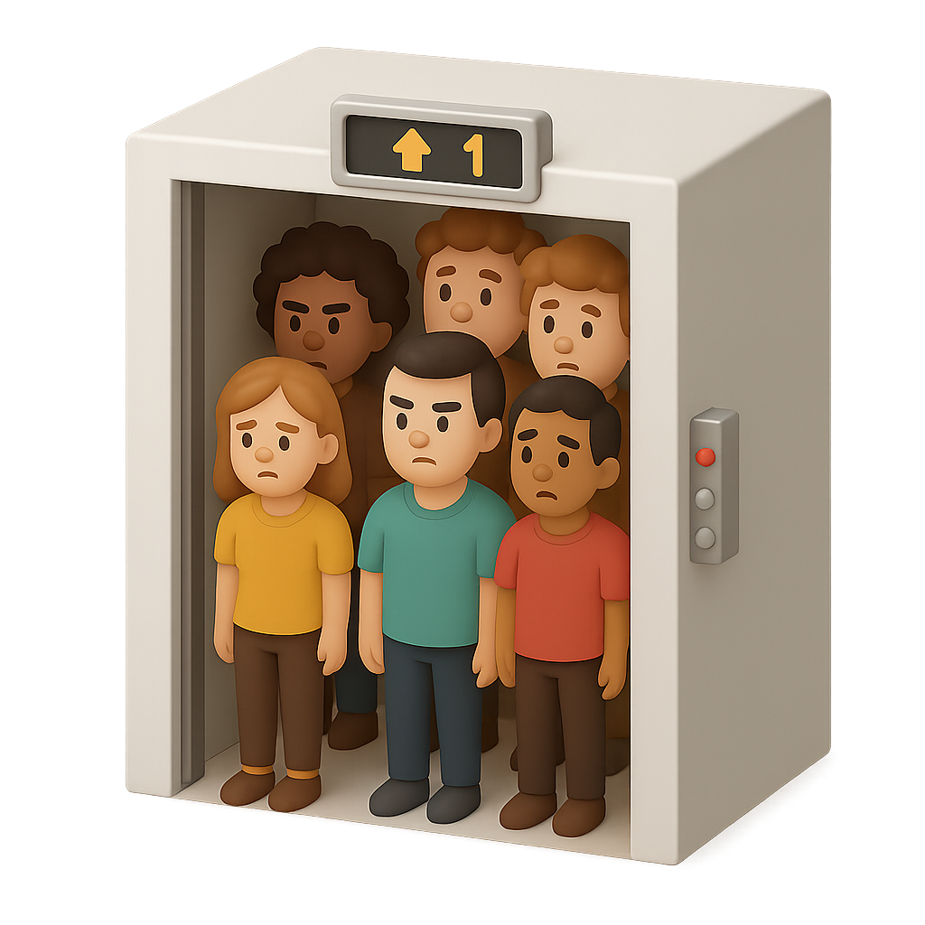 Crowded Elevator 3D Icon — Free PNG Download | Thiings
