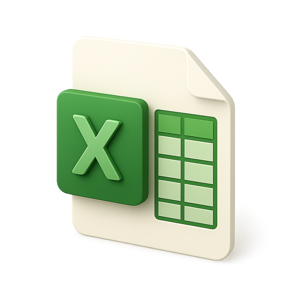 Excel Icon 3D Icon — Free PNG Download | Thiings