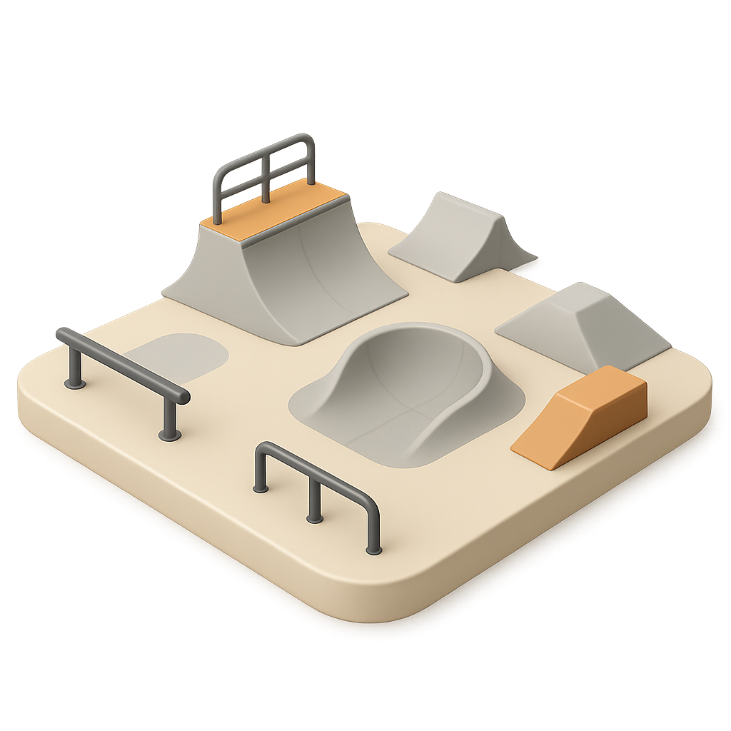 Skatepark 3D Icon — Free PNG Download | Thiings