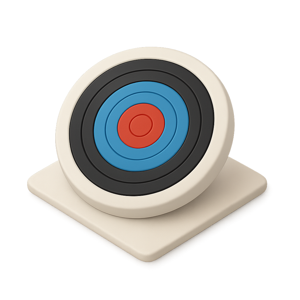 Archery Target Face 3D Icon — Free PNG Download | Thiings