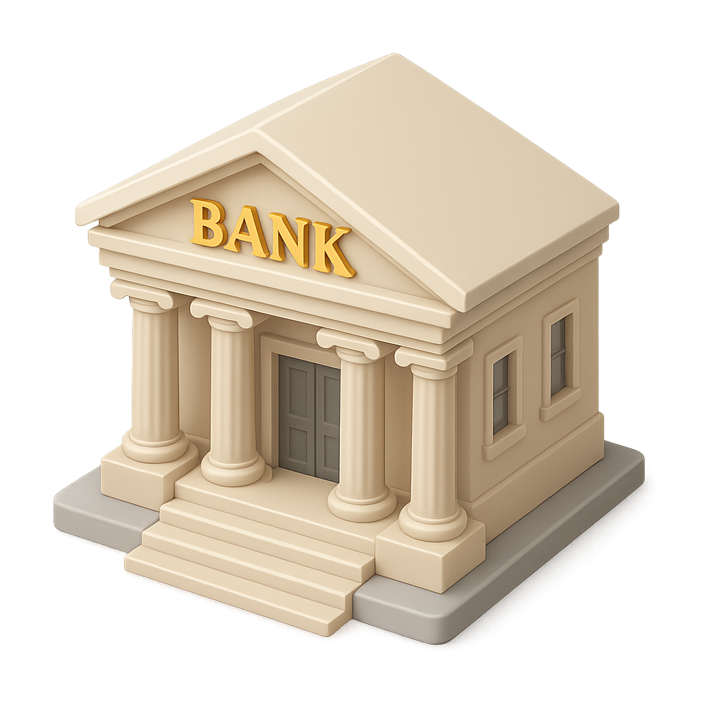 Bank 3D Icon — Free PNG Download | Thiings