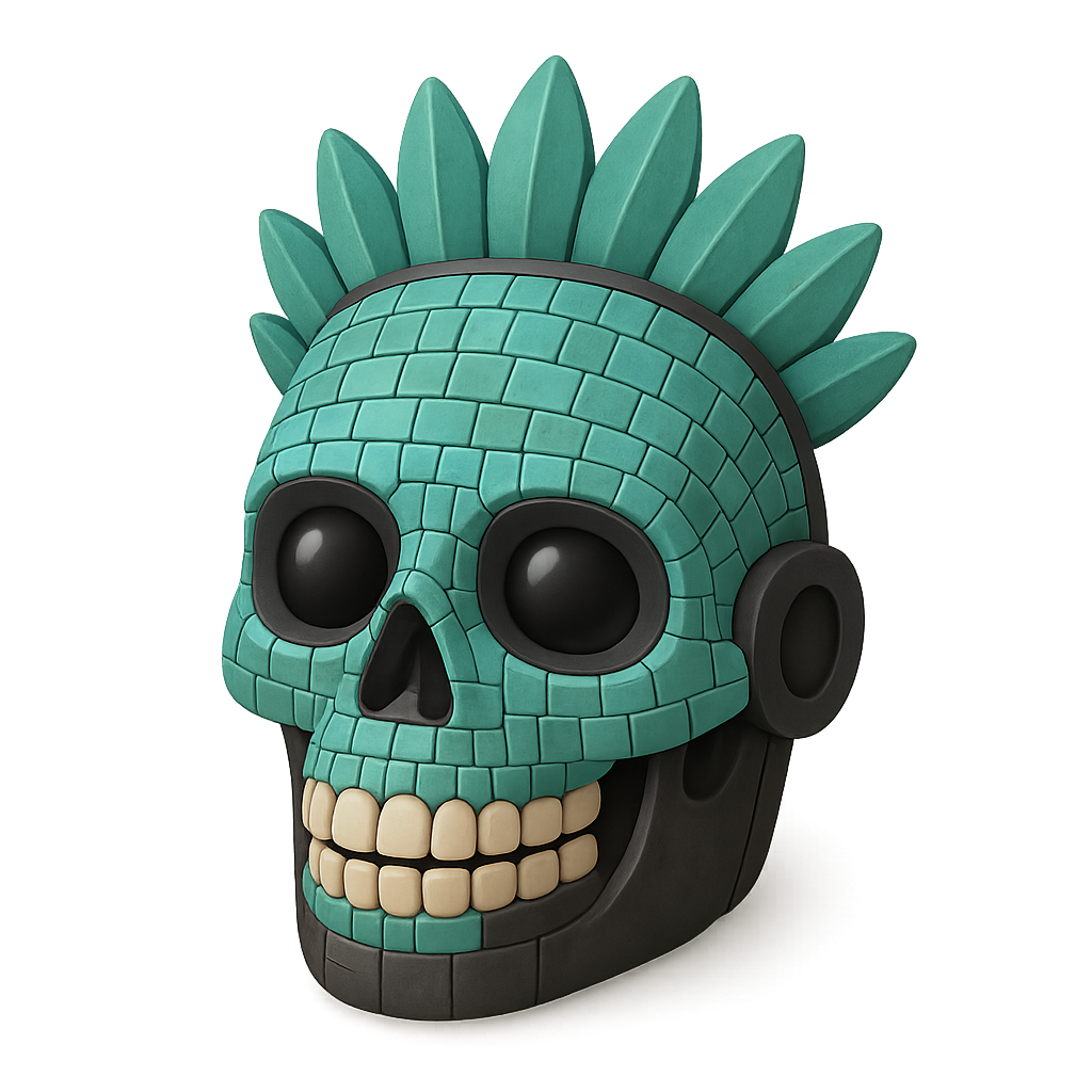 Aztec Skull Mask 3D Icon — Free PNG Download | Thiings