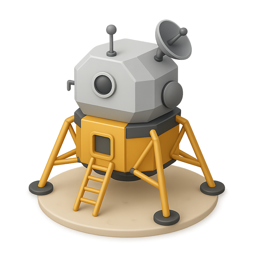 Lunar Module 3D Icon — Free PNG Download | Thiings