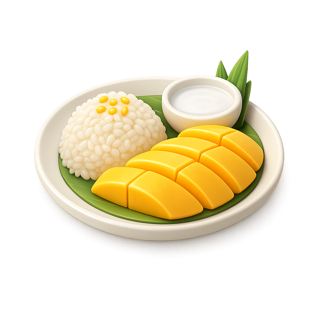 Mango Sticky Rice 3D Icon — Free PNG Download | Thiings