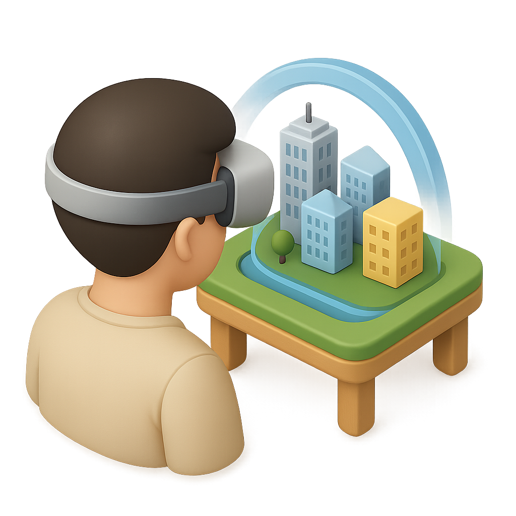 Mixed Reality Tabletop Setup 3D Icon — Free PNG Download | Thiings