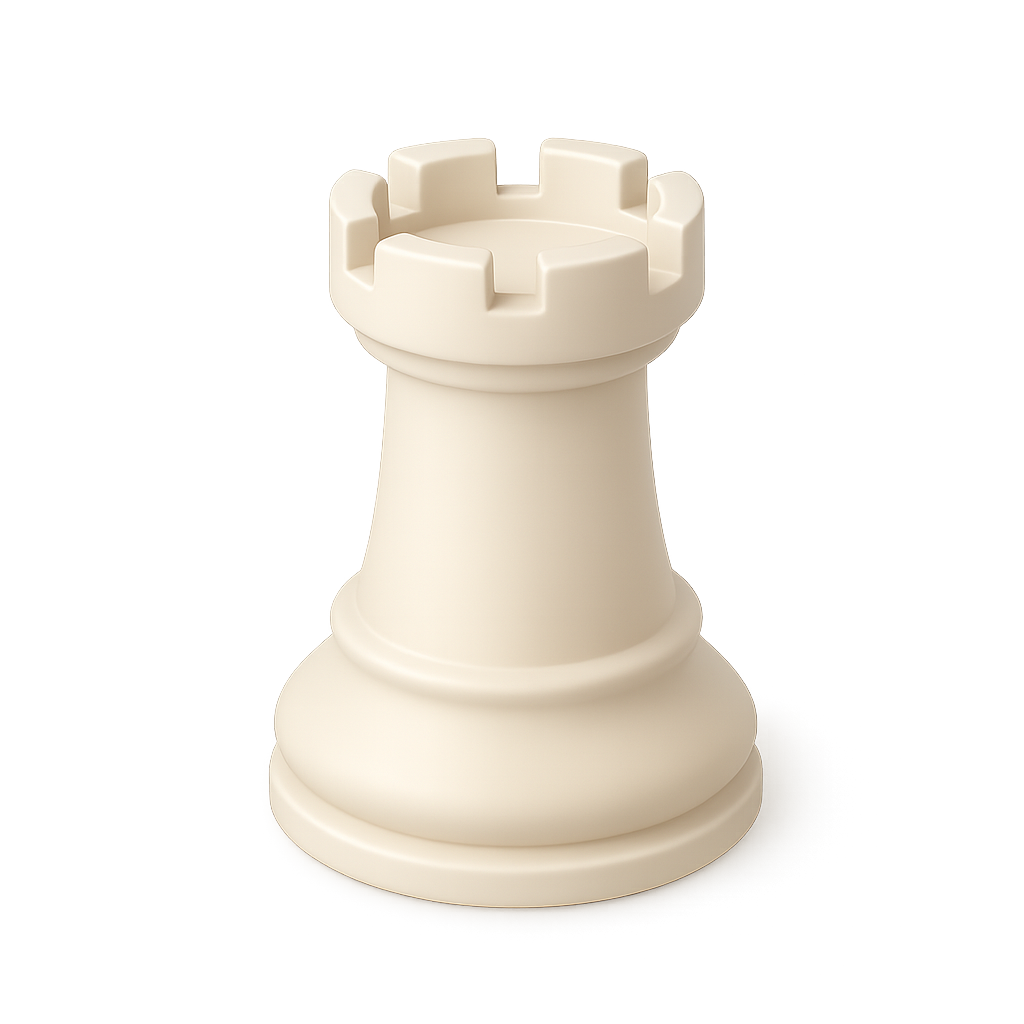 King Side Rook Rook (Chess Piece) 3D Icon — Free PNG Download | Thiings