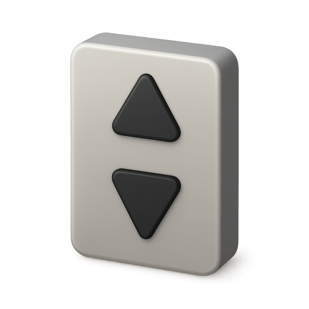 Tower Button Elevator Button 3D Icon — Free PNG Download | Thiings