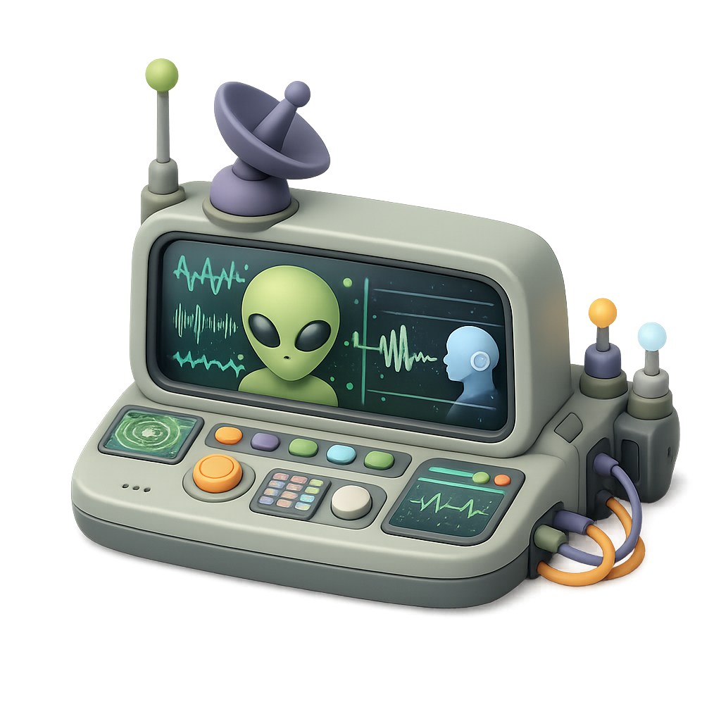 Alien Communication Console 3D Icon — Free PNG Download | Thiings