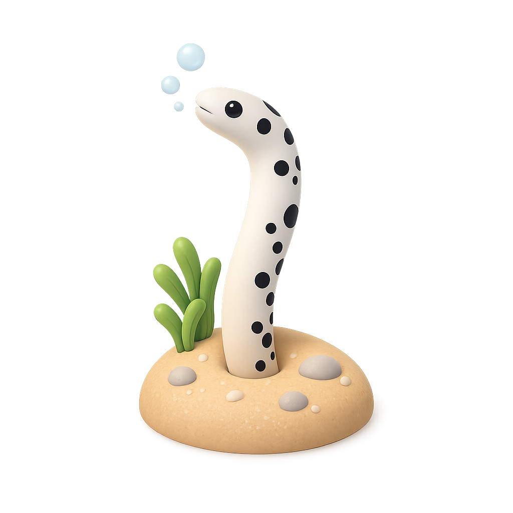 Spotted Garden Eel 3D Icon — Free PNG Download | Thiings