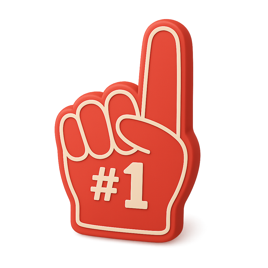 Giant Foam Finger 3D Icon — Free PNG Download | Thiings