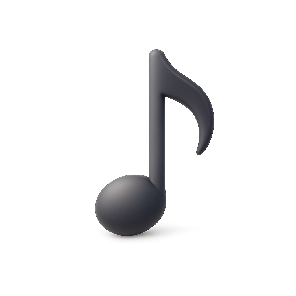 Eighth Note 3D Icon — Free PNG Download | Thiings